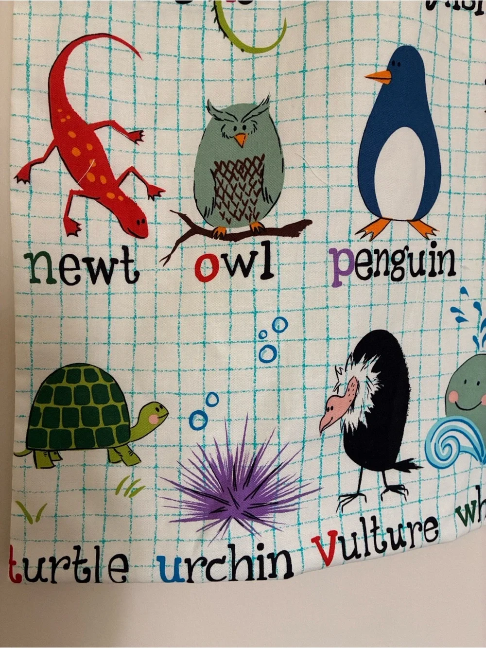 ABC ANIMALS FABRIC CHART